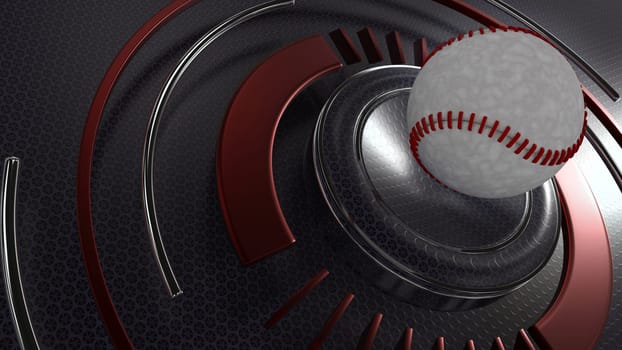 3D Render of a Baseball sports background