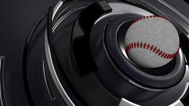 3D Render of a Baseball sports background