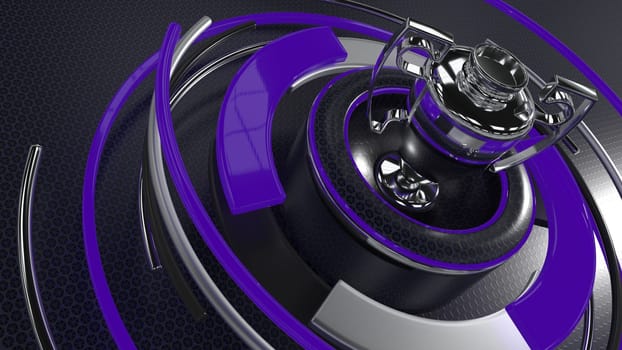 3D Render of a sports trophy background