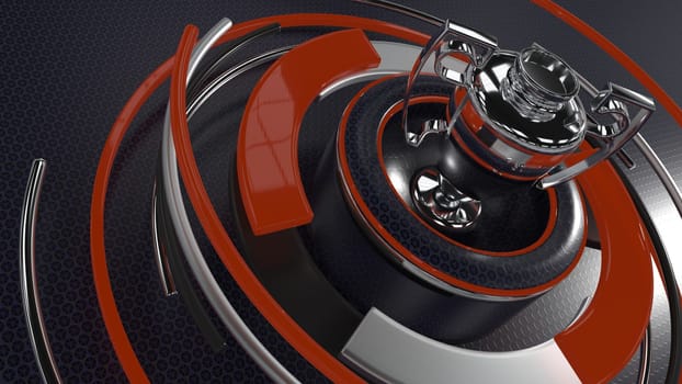 3D Render of a sports trophy background