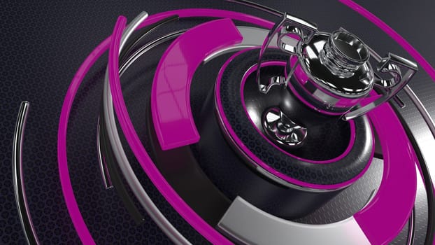 3D Render of a sports trophy background