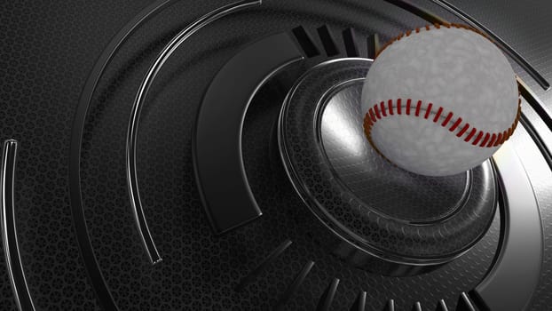 3D Render of a Baseball sports background