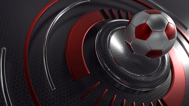 3D Render of a sports soccer background