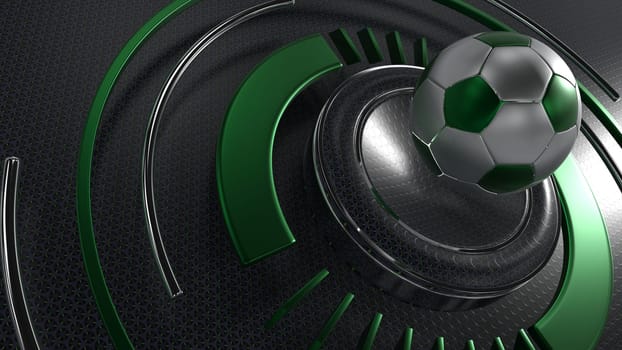 3D Render of a sports soccer background