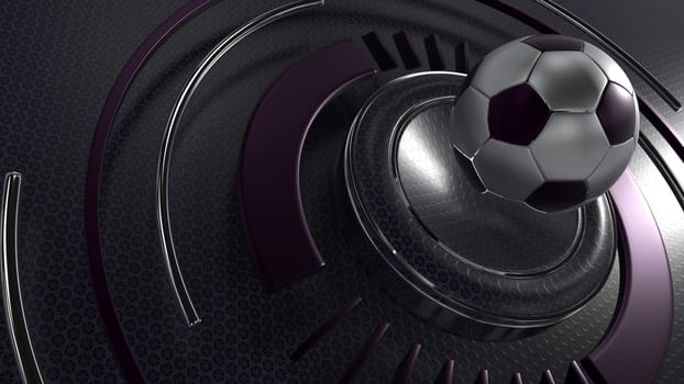 3D Render of a sports soccer background