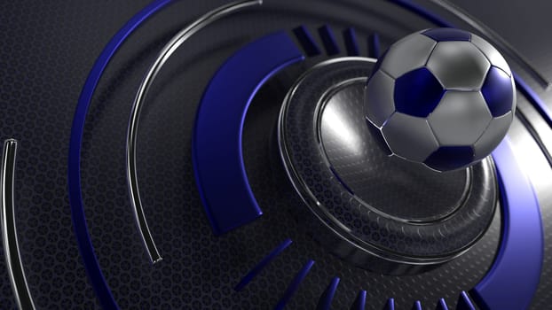 3D Render of a sports soccer background