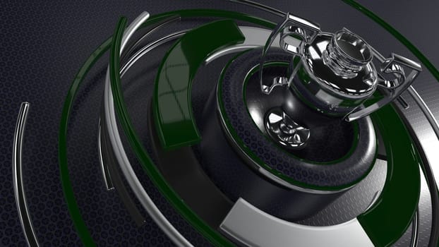 3D Render of a sports trophy background