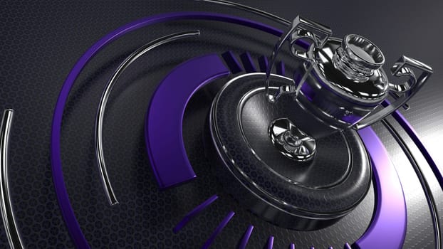 3D Render of a sports trophy background