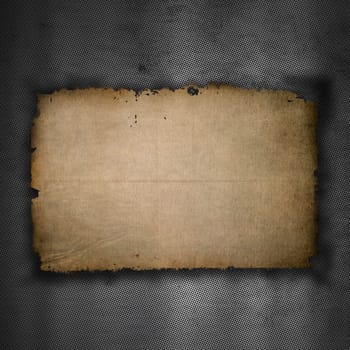 Abstract background with a metallic design and an old grunge paper texture