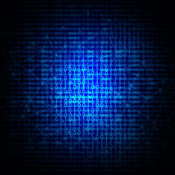 Abstract background with binary code design