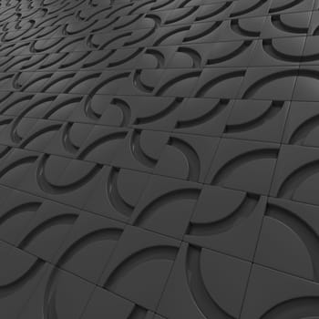 Render of 3D Geometric Abstract Background