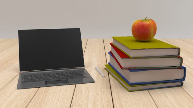 3D Render of BAck to School Concept