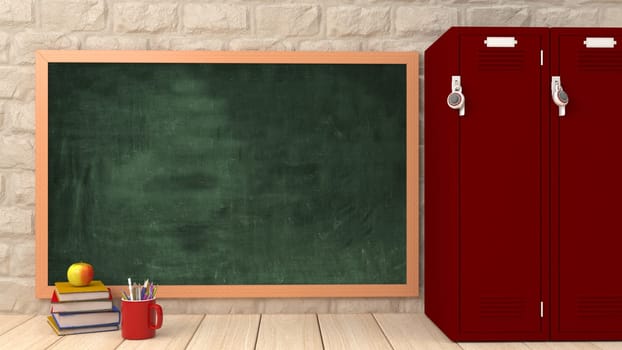 3D Render of BAck to School Concept
