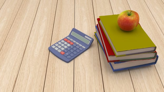 3D Render of BAck to School Concept