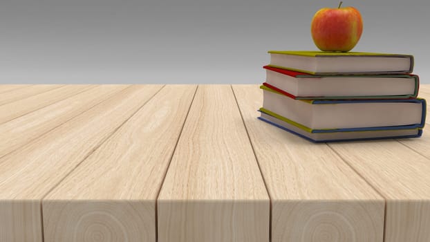 3D Render of BAck to School Concept