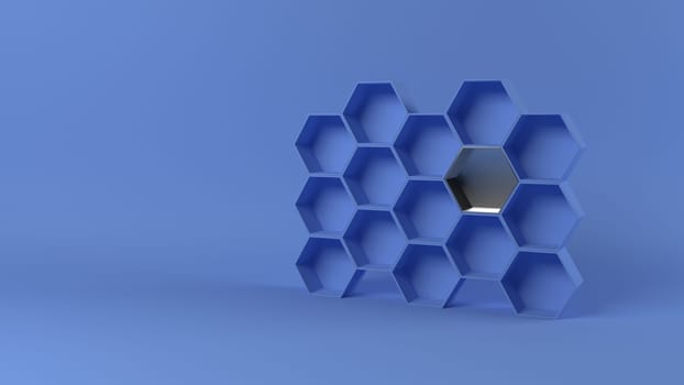 Render of 3D Abstract Geometric Background