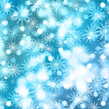 Christmas background with falling snow