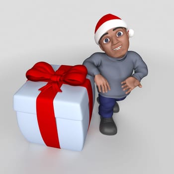 3D Render of Cartoon Casual Character