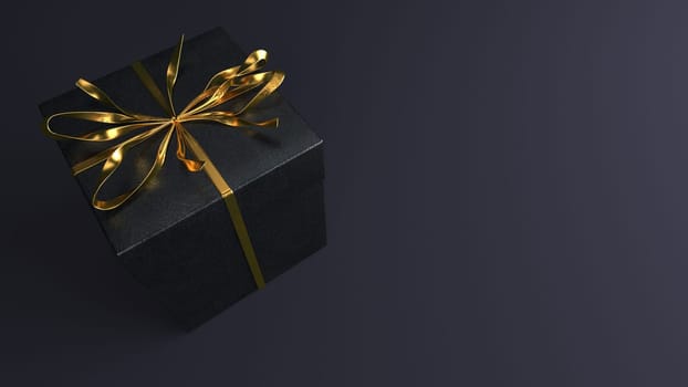 3D render of a luxury Christmas gift
