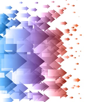Abstract background with arrows pointing in the same direction