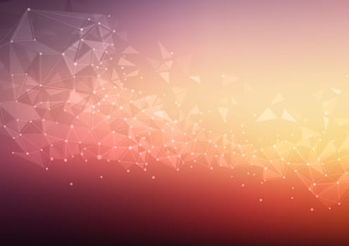Abstract background with a 3D low poly mesh background