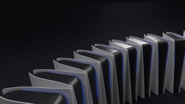 Render of 3D Geometric Abstract Background