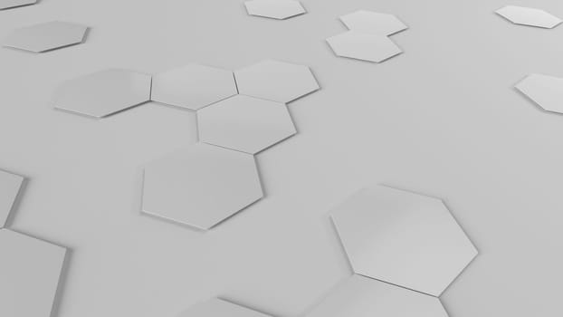 Render of 3D Geometric Abstract Background