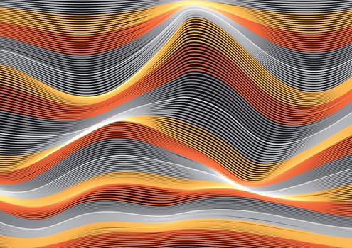 Abstract background with retro design of flowing lines