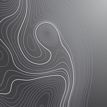 Abstract background with a contour topography map design