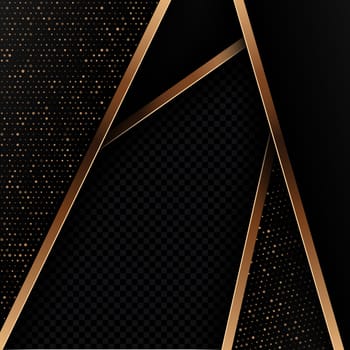 Abstract background with a metallic gold and black design