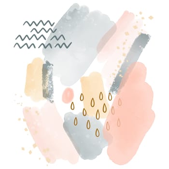Abstract background with a modern hand painted watercolour design