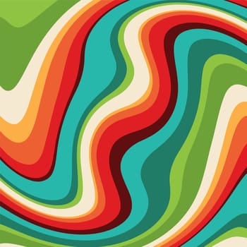 Abstract background with a retro swirl design