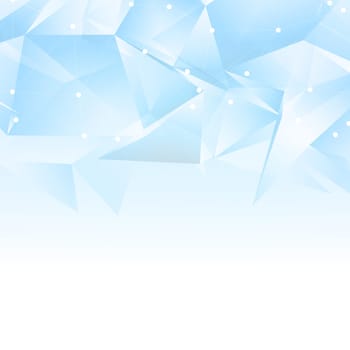 Abstract low poly background with connecting lines and dots
