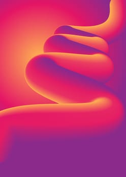 Abstract background with a 3D style swirl design