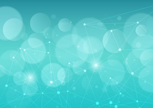 abstract background with connecting lines and dots