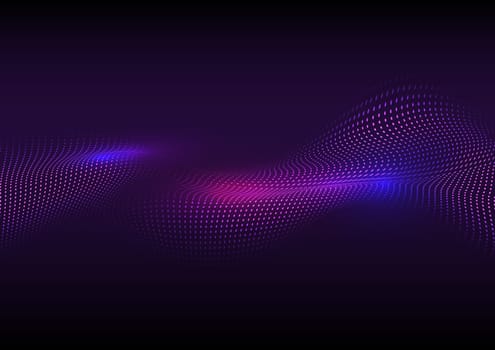 Abstract background with colourful flowing dots design