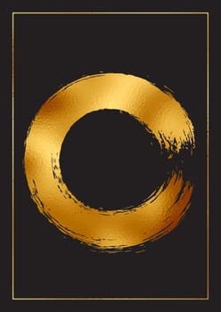 Abstract background with a decorative gold foil design