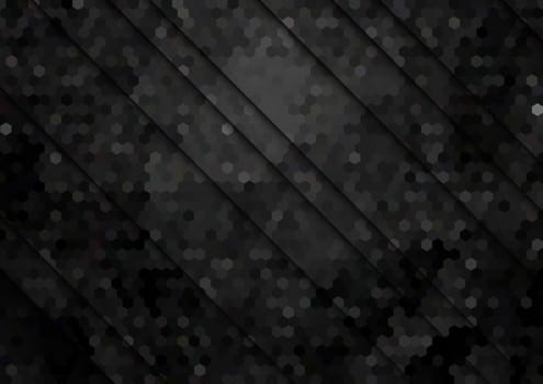Abstract background with a monochrome hexagonal pattern