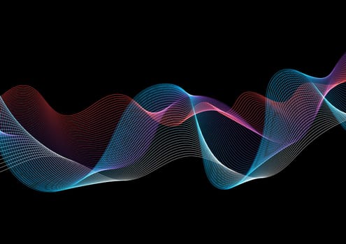 Abstract background with a flowing lines design