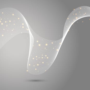 Abstract design background with flowing lines and glowing lights