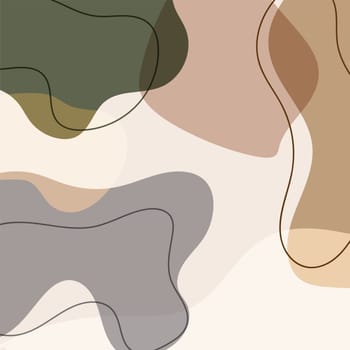Abstract cover design using earth tone colours
