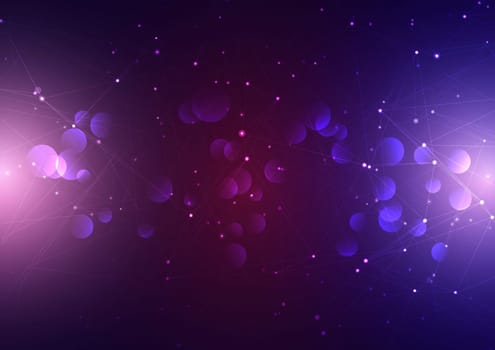 Abstract background with connecting lines and dots