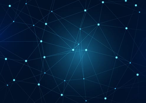 Abstract background with a network communications design