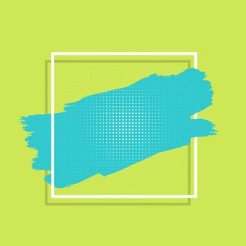 Abstract background with a paint stroke and a white frame