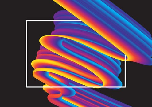 Abstract background with a rainbow swirl design