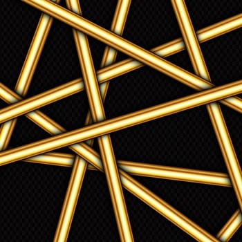Abstract background with a random gold bars design
