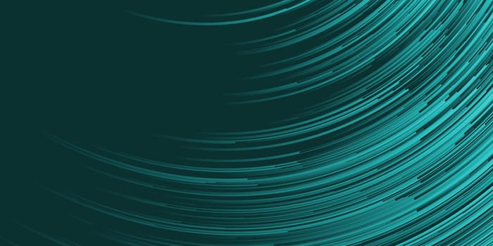 Banner template with an abstract circular lines design