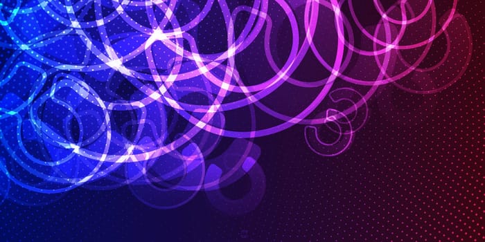 Banner background with a techno style design