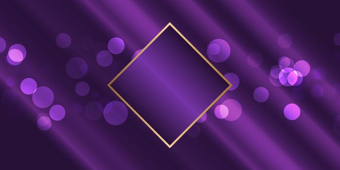 Banner template with an elegant bokeh lights design