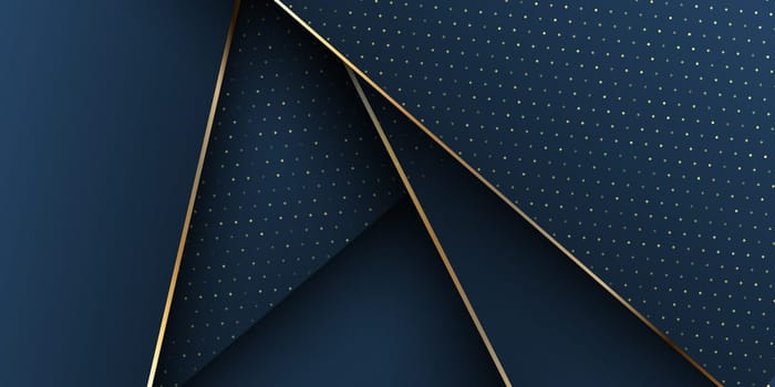 Elegant banner with gold halftone dots design